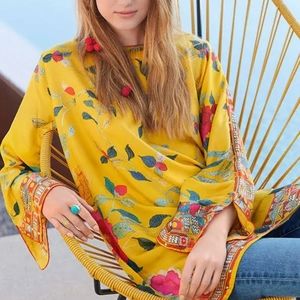 Johnny Was Silk Sellio Tunic NWOT